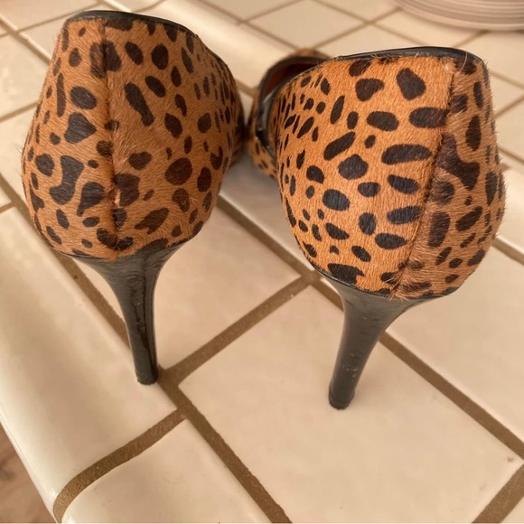 Halogen Calf Hair Cheetah Print Heels - Picture 3 of 3